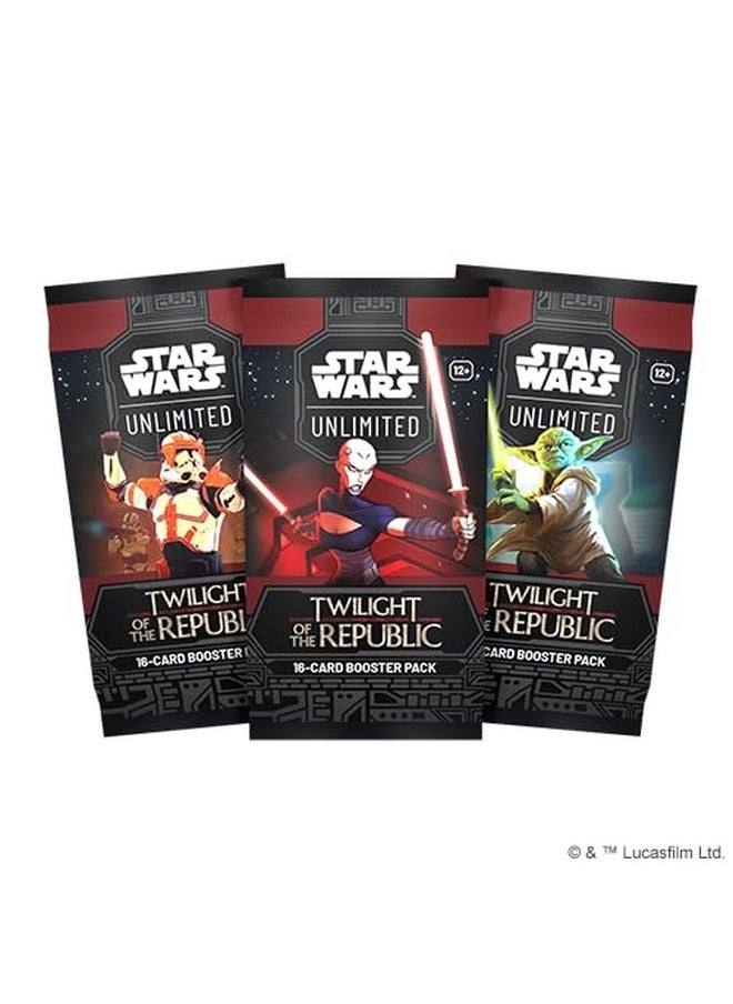 فانتزي فلايت غايمز Star Wars: Unlimited TCG Twilight of The Republic Booster Display (مجموعة من 24 حزمة معززة) - لعبة بطاقات تداول للأطفال والكبار، من سن 12 عامًا فأكثر، لاعبين أو أكثر، مدة اللعب 20 دقيقة، من إنتاج Fantasy Flight Games  - Image 3