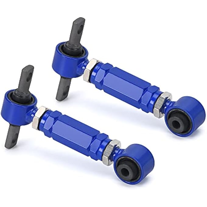 rayihni Adjustable Control Arm Integra Eg Rear Camber Arms Kit Compatible With Honda Civic 9200 Blue - Image 1