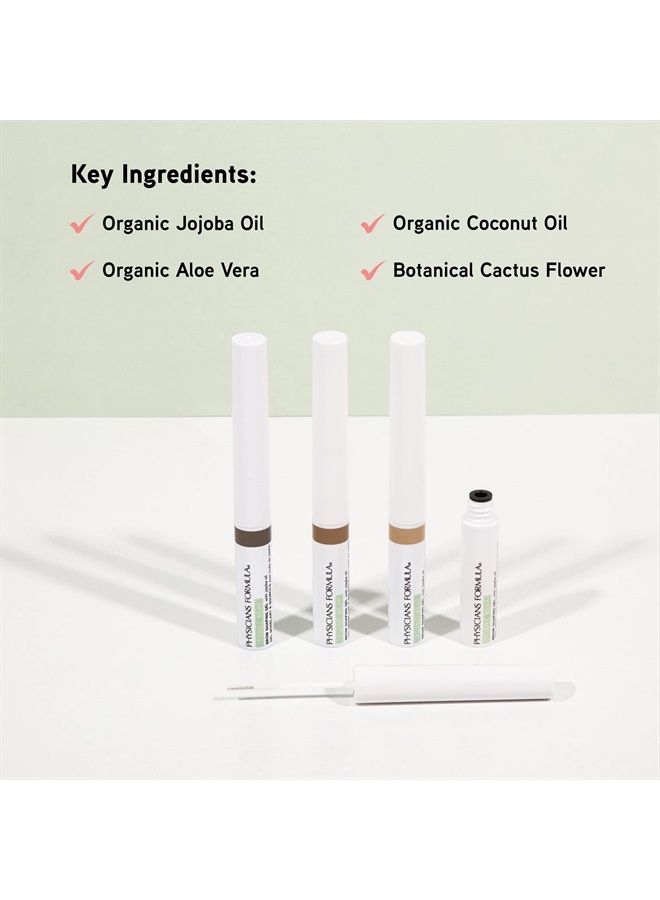 Physicians Formula Organic Wear All Natural Eyebrow Brow Gel Soft Taupe| Dermatologist Tested, Clinicially Tested - Image 2