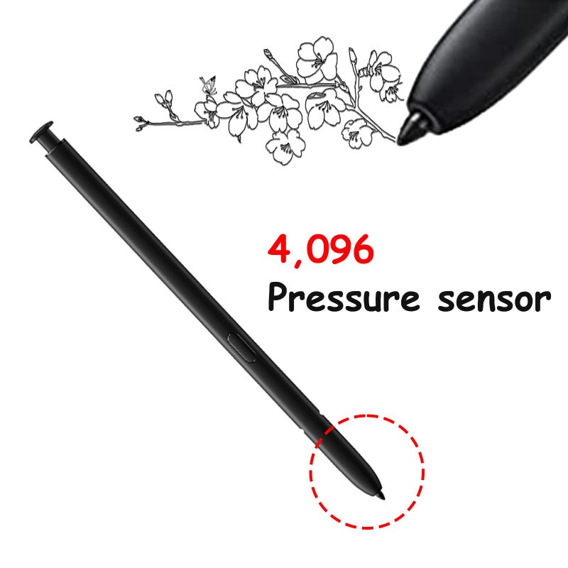 CaoXiong قلم S Pen لجهاز Galaxy S23 Ultra من سامسونج، قلم ستايلس لجهاز Galaxy S23 Ultra، بديل قلم S Pen لجهاز Galaxy S23 Ultra 5G مع 4,096 مستوى ضغط (جرافيت) - Image 2