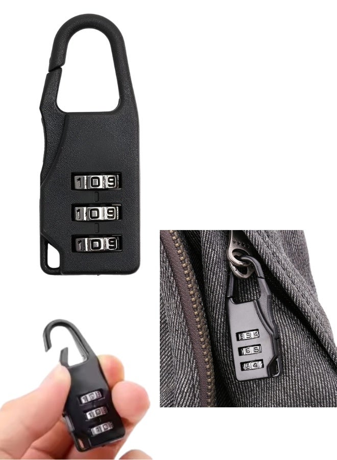 Portable 3-Digit Combination Luggage Lock – Heavy-Duty Code Lock for Travel Suitcases, Backpacks & Swiss Gear Bags | Anti-Theft Travel Padlock - Image 1