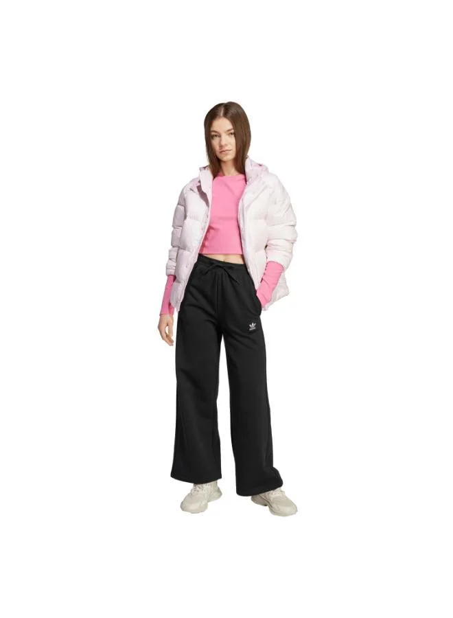 Adidas Originals BLACK/WHITE Wide Leg Joggers for Women | Best Price UAE