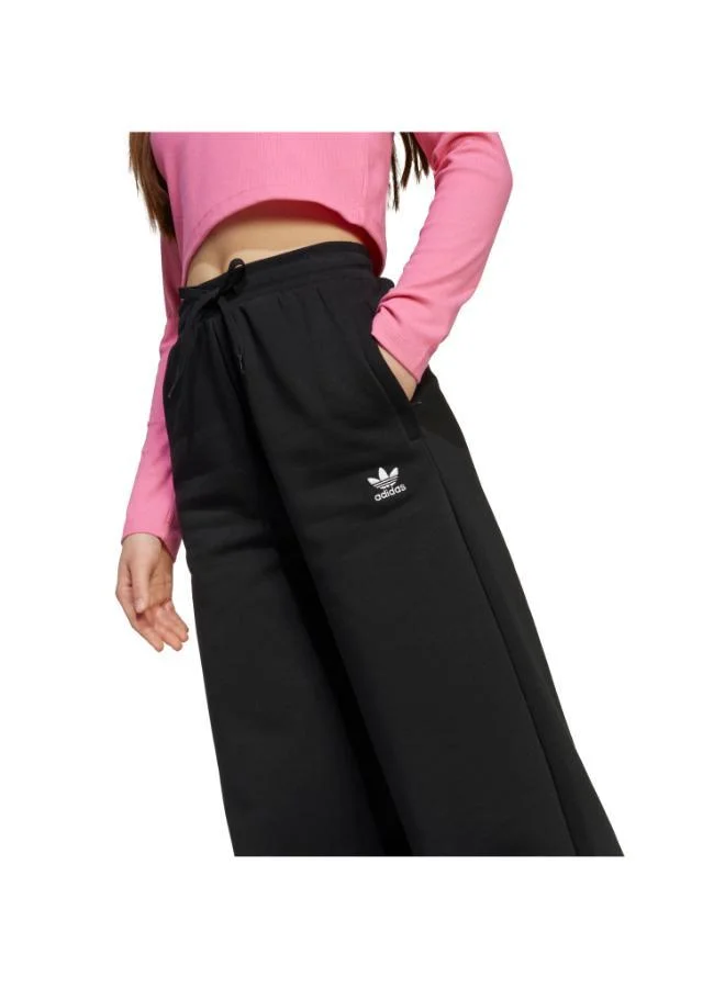 Adidas Originals BLACK/WHITE Wide Leg Joggers for Women | Best Price UAE