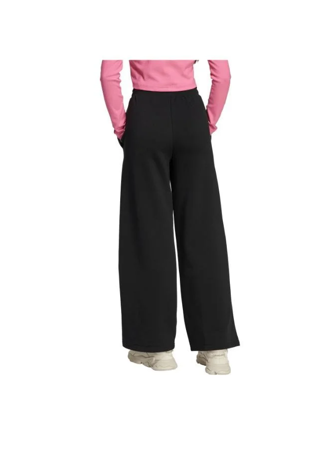 Adidas Originals BLACK/WHITE Wide Leg Joggers for Women | Best Price UAE