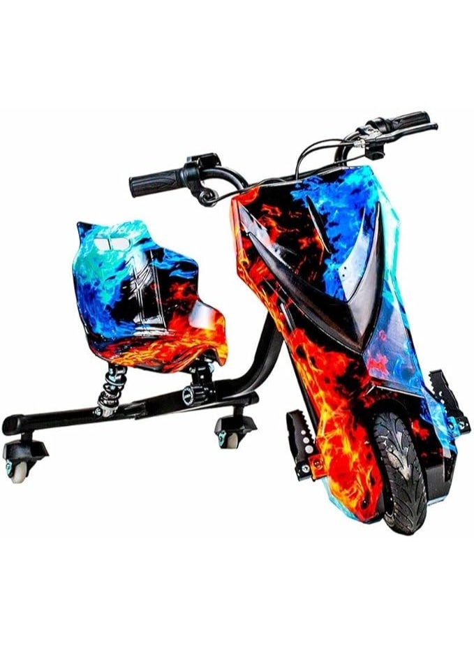 Kids 3 wheel electric bicycle - drifting scooter fire color - Image 1
