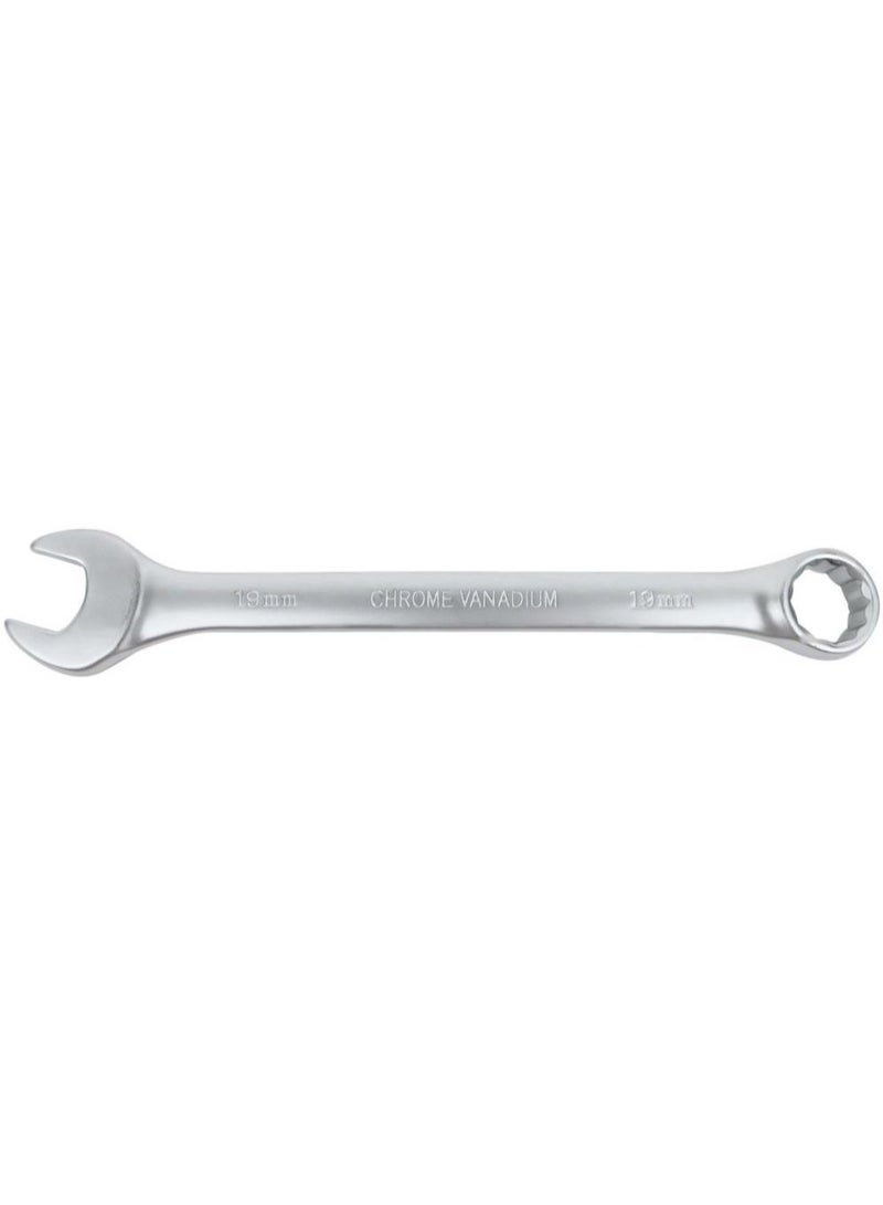 19mm Combination Wrench – Professional CR-V Open-End & Ring Spanner for Automotive, Mechanical Maintenance, Industrial, and Workshop Applications