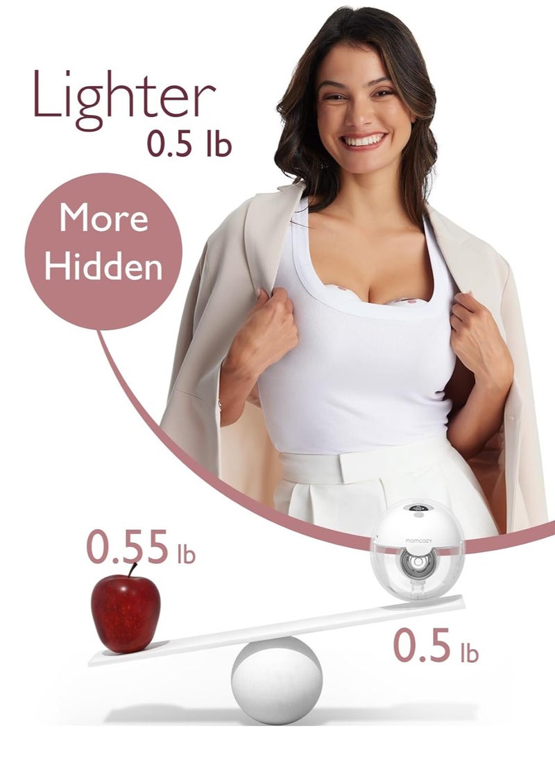 Momcozy - Electric, Hands Free, Portable M5 Double Breast Pump With 3 Modes And 9 Levels & Momcozy Bottle Brush Kit, Innovative Push-Press Design for Better Cleaning - Image 1