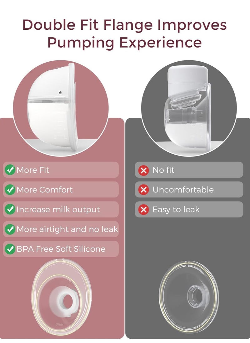 Momcozy - Electric, Hands Free, Portable M5 Double Breast Pump With 3 Modes And 9 Levels & Momcozy Bottle Brush Kit, Innovative Push-Press Design for Better Cleaning - Image 1