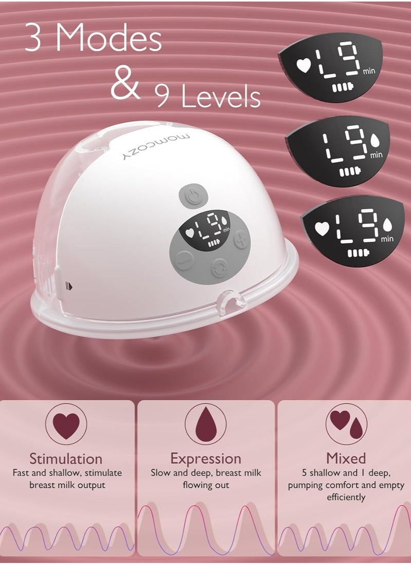 Momcozy - Electric, Hands Free, Portable M5 Double Breast Pump With 3 Modes And 9 Levels & Momcozy Bottle Brush Kit, Innovative Push-Press Design for Better Cleaning - Image 1
