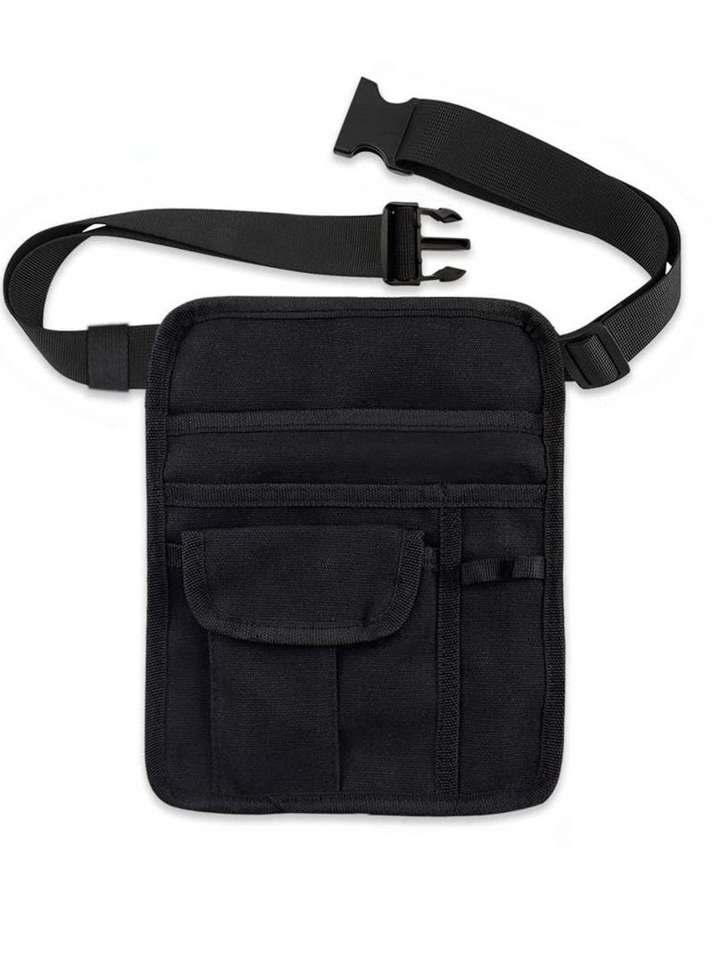 SYOSI Premium Quality Restaurant Waiter Waist Money Pouch Bag with Pockets Restaurant Apron Bag with Adjustable Belt Check Holder  - Image 1
