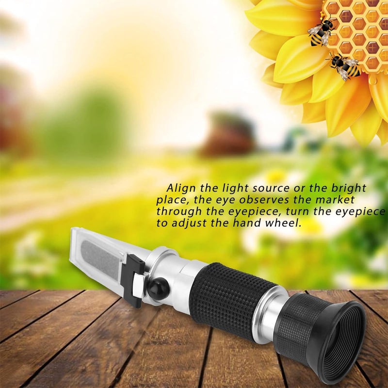 HEEPDD Honey Refractometer, 10-33% Water 58-90% Brix Scale Range Honey Tester for Syrup Molasses Bee Keeping Supplies - Image 4