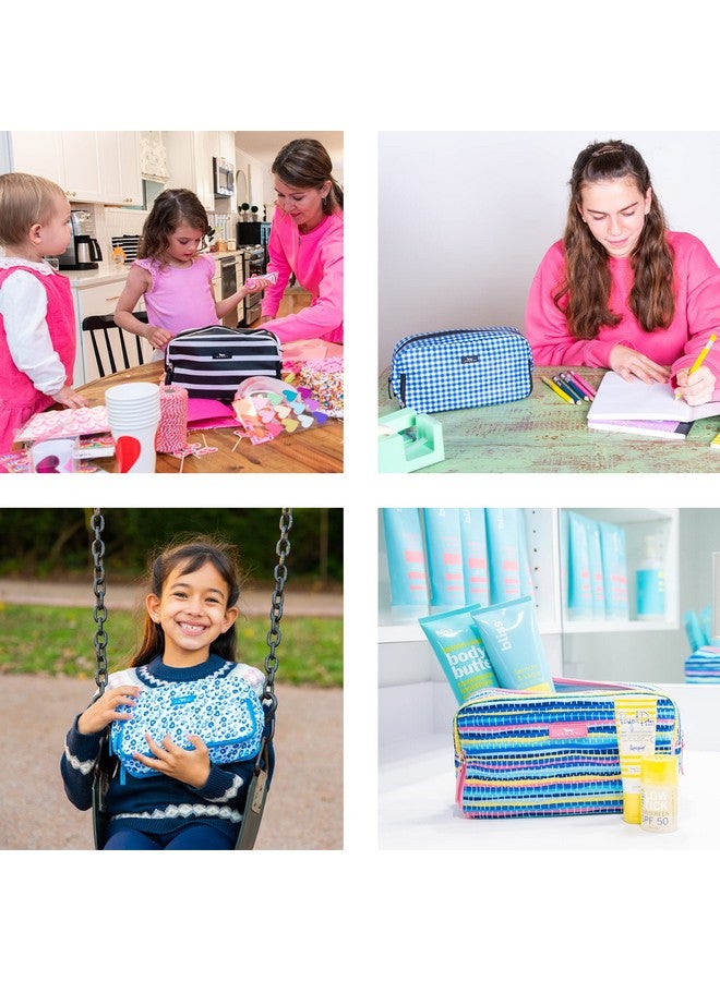 SCOUT 3Way Bag Travel Makeup Pouch And Toiletry Bag For Women With Three Zipper Compartments Stands Upright Wipes Clean - Image 2