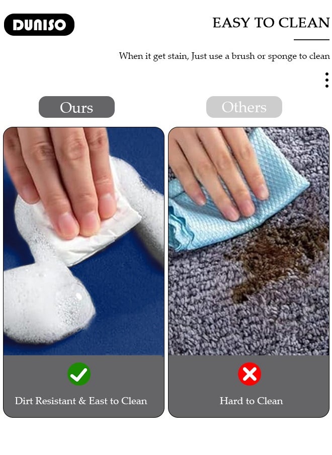 DUNISO Diatom Kitchen Rug Mat, Super Absorbent Kitchen Mat, Anti-Slip Bathroom Floor Mats and Quick Dry Bath Rug,Thickened,Soft, Easier Clean Carpet,Floor Mat, Door Mat,Used for Bathroom, Toilet, Kitchen Entrance,50*80cm  - Image 4