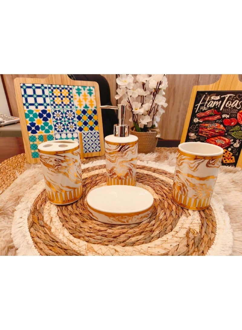4-piece bathroom set