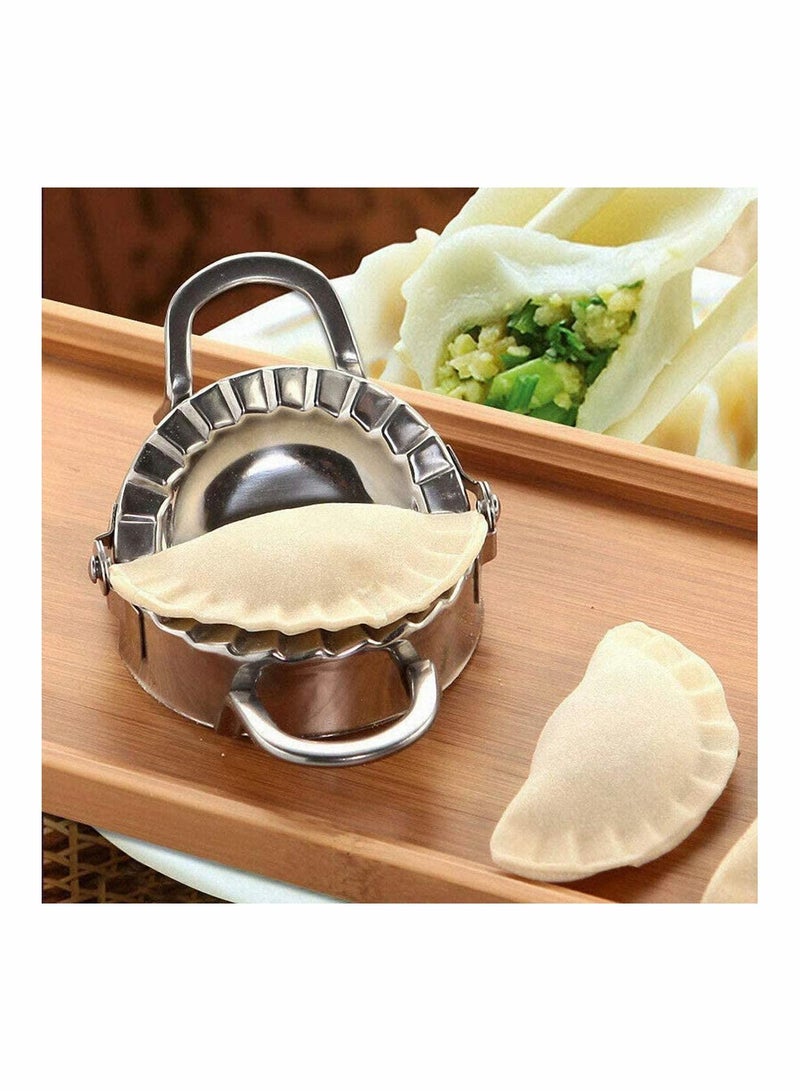 NIBEMINENT Stainless Steel Dumplings Maker Set, Dumpling Press molds, Chinese Pie Ravioli Empanadas Mold Kitchen Accessories, 2 Pieces - Image 2
