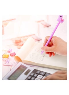 SYOSI Cartoon Sheep Alpaca Llama Gel Pen, 4Pcs Cute Colorful Rollerball Pens for School Office Writing Supplies Stationery Gift, Black Ink, 0.38mm Ball Point  - Image 3