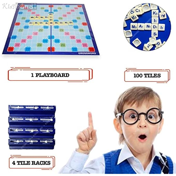 كيدز ماندي لعبة الكلمات المتقاطعة تعليم المفردات تعلم لعبة بناء الكلمات للأطفالمتعدد الألوان - Image 5