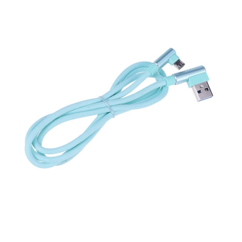 1M USB Nylon Braided Fast Charging Data Cable TPE Material Portable Design - Image 2