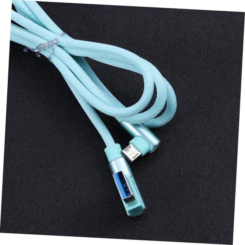1M USB Nylon Braided Fast Charging Data Cable TPE Material Portable Design - Image 3
