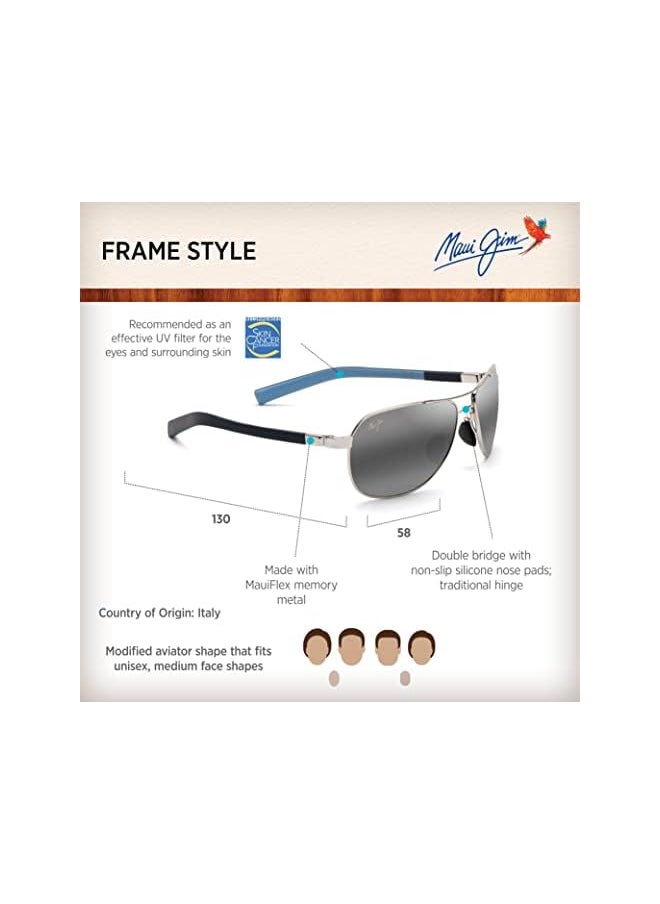 Sunglasses | Guardrails 327 | Aviator Frame, Polarized Lenses, with Patented PolarizedPlus2 Lens Technology