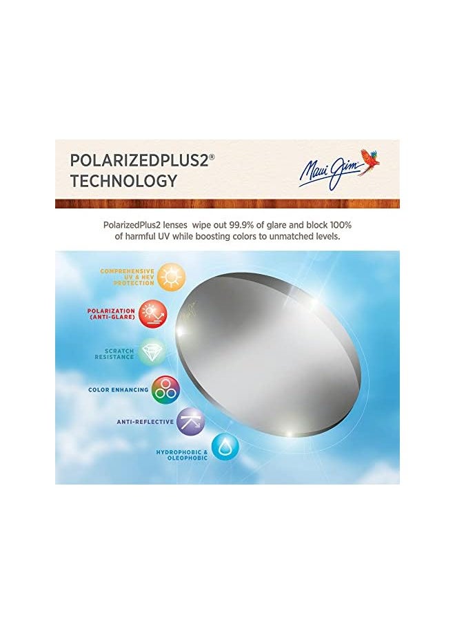 MAUI JIM Sunglasses | Guardrails 327 | Aviator Frame, Polarized Lenses, with Patented PolarizedPlus2 Lens Technology  - Image 4