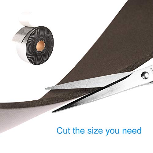 YIJUHOU High Density Foam Tape,2 Inch Wide x 1/8 Inch Thick Door Insulation Tape,Adhesive Weather Stripping for Doors Window,Foam Seal Proofing Tape,16 Feet Long - Image 5