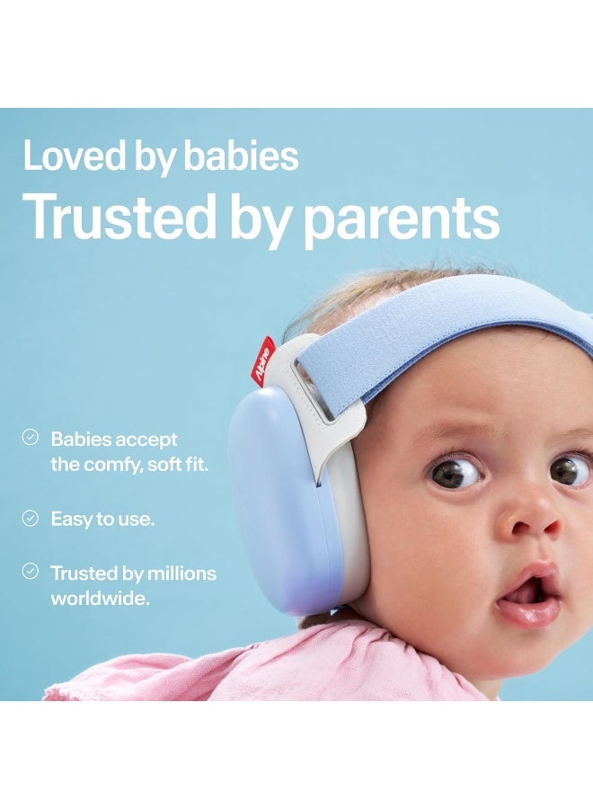 ALPINE HEARING PROTECTION Alpine Muffy Baby Comfort - Protects Hearing for Babies and Toddlers - CE & ANSI Certified - Unique Headband for Safe fit & Comfort - Multi-adjustable for Ages 3-48 Months - 24dB Sound Reduction, Blue - Image 4