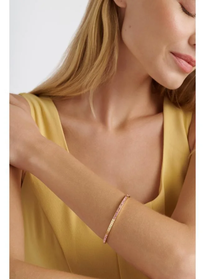 تيد بيكر CLAUDIA: Narrow Crystal Hinged Bangle Bracelet