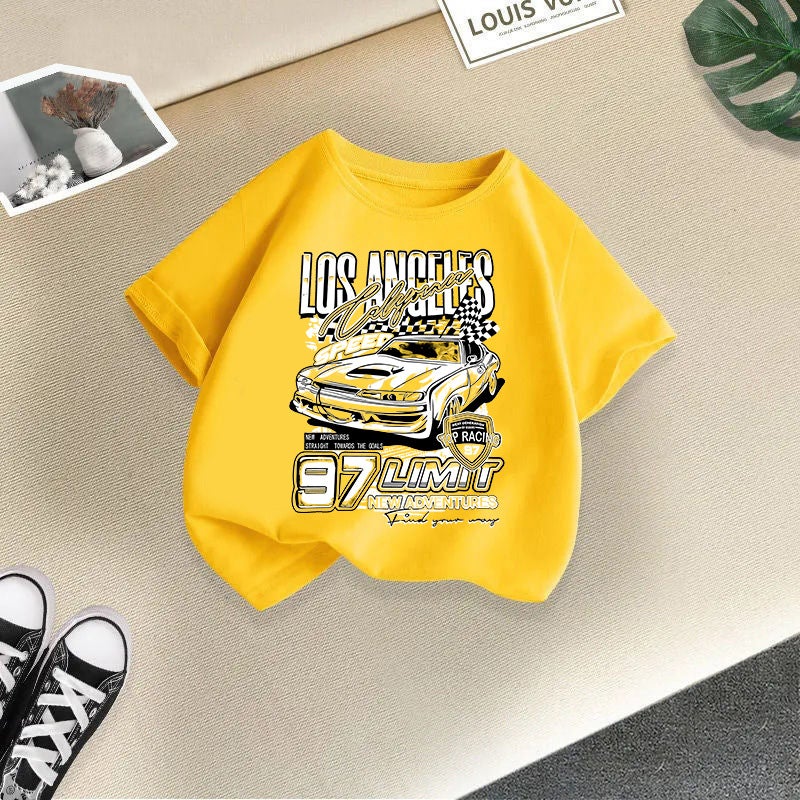 Boys And Girls Short-Sleeved Loose T-Shirts For Children, 2026 Stylish Tops, Half-Sleeved Children'S Clothing - Image 1