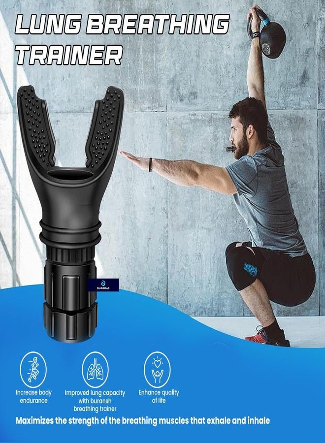 Durgdas Adjustable Lung Exerciser for Men & Women | Breathing Trainer for Improved Lung Capacity and Sports Performance - Image 2