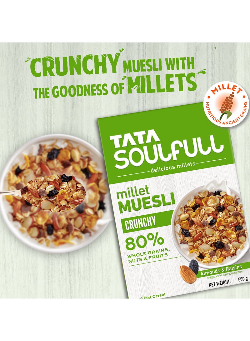 TATA SOULFULL موسلي الدخن مع اللوز المقرمش والزبيب لوجبة الإفطار - Image 3