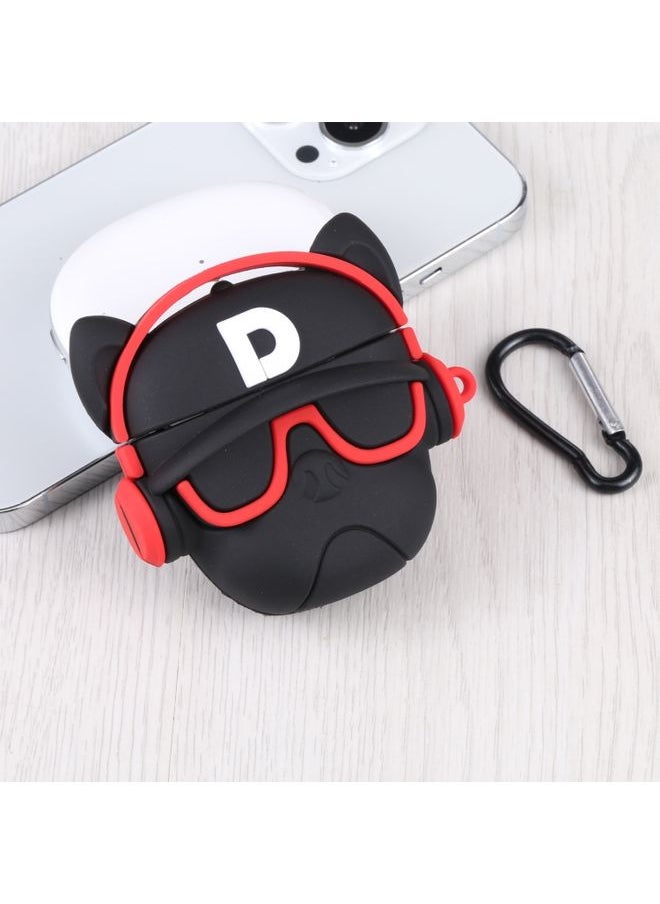 Generic Case Cover For Apple AirPods 1/2 Generation Universal Headphone Devil Bluetooth Headphone Protective Case Black 