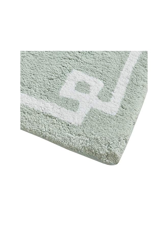 Raxoom Park Evan 100% Cotton Bathroom Rug Non Slip Backing-Luxrurious Tufted Plush Bath Mat Absorbent, Quick Dry, Spa Design Shower Room Décor, 20x30, Seafoam - Image 4