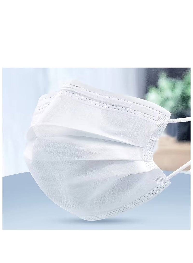 Disposable Protective Face Masks - White Color - Box of 150 Pieces - Image 2