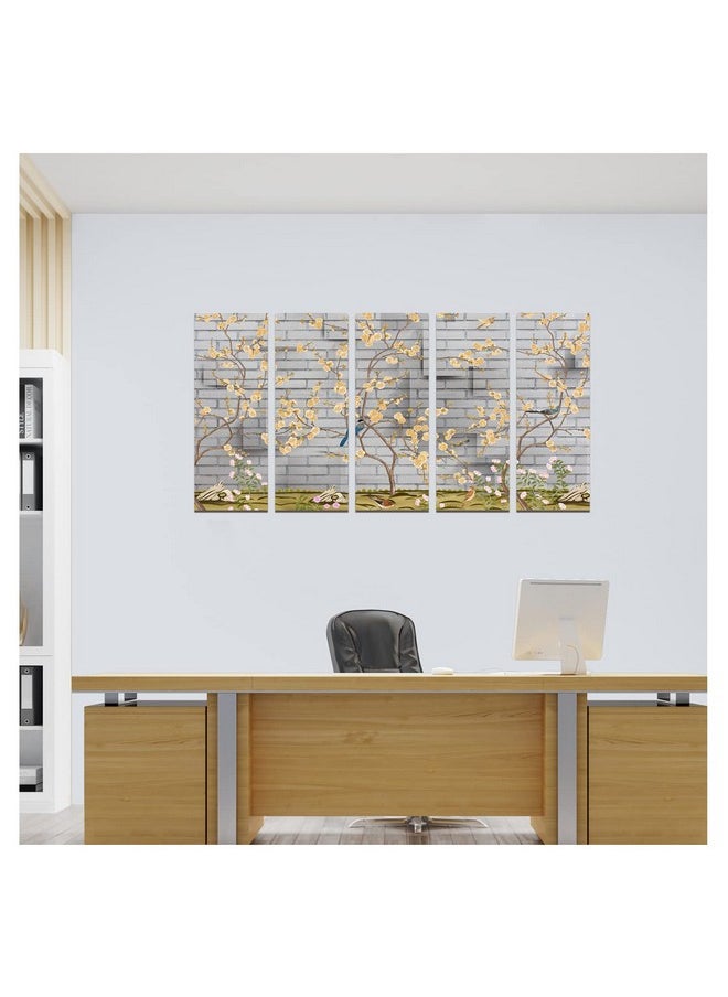 Paper Plane Design - PAPER PLANE DESIGN Painting for Wall Decoration Split Multiple Panels Art for Living Room Bedroom Hotel Office. Size 27 x 50 in - Image 1