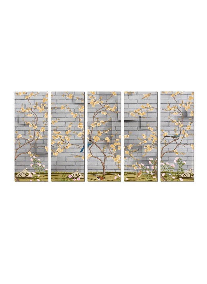 Paper Plane Design - PAPER PLANE DESIGN Painting for Wall Decoration Split Multiple Panels Art for Living Room Bedroom Hotel Office. Size 27 x 50 in - Image 1