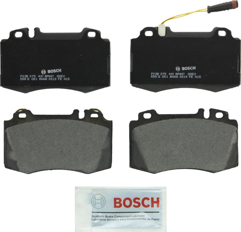 BOSCH BP847 QuietCast Premium Semi-Metallic Disc Brake Pad Set for Select Mercedes-Benz Models