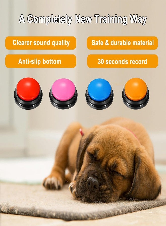MOLIK Voice Recording Button 4 Color, Dog Buttons for Communication Pet Training Buzzer, 30 Second Record & Playback, for Family Game and Trivia Nights - Image 5