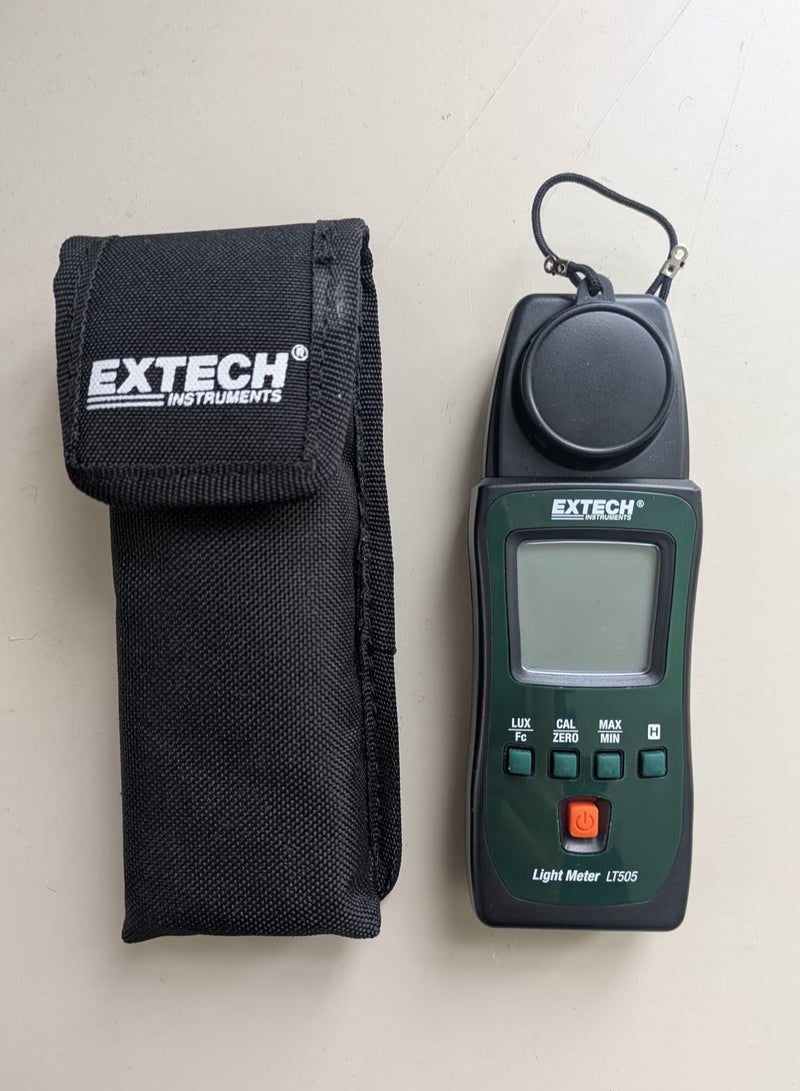 إكستيك أنستورمنتس جهاز جيب رقمي رقمي تلقائي النطاق لقياس شدة الضوء Extech LT505 - Image 2
