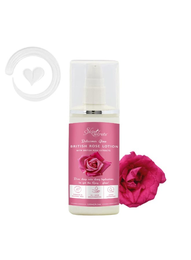 Skin Secrets Moisturizing Lotion (British Rose) 120ml - Image 1