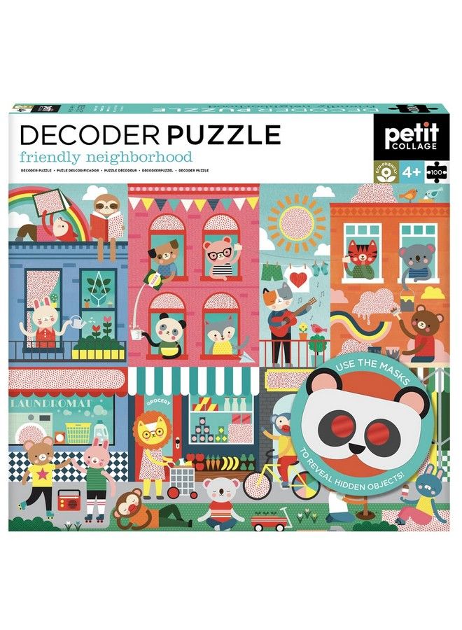 Petit Collage Friendly Neighborhood Decoder Puzzle 100 - Image 2