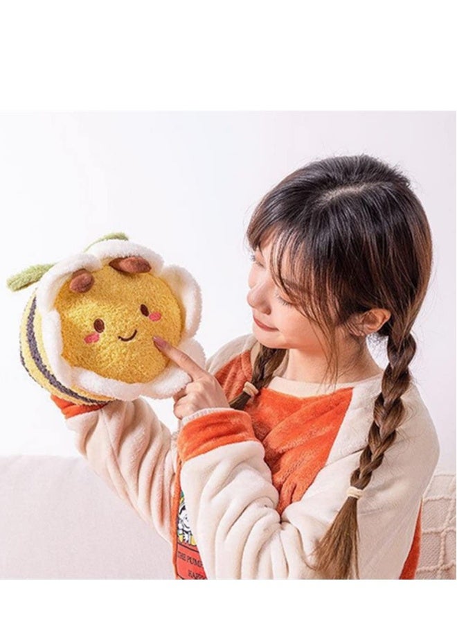 Flower Bee Plush Toy, 11“ Funny C ute Stuffed Plushie Pillow Doll, Soft Fluffy Birthday Hugging Cushion Decor, Present for Kids and Adults - Image 5