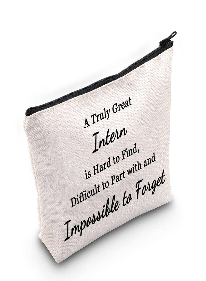 LEVLO Best Coworker Leaving Gifts Daycare Provider/Key Worker/Essential Worker/Director/Intern Makeup Bags Retirement Gifts (Intern) - Image 1