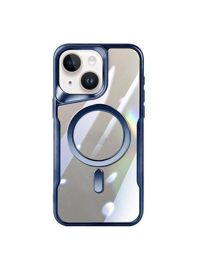 S-TOP Case For iPhone 14 Blade MagSafe Magnetic Transparent PC Phone Case - Image 1