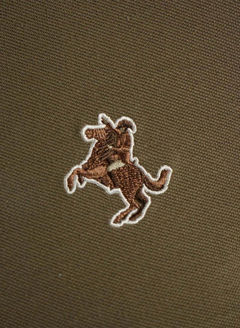 GIORDANO  Women's Slim Fit Pique Bold Polo with Embroidery for Women | Best Price UAE