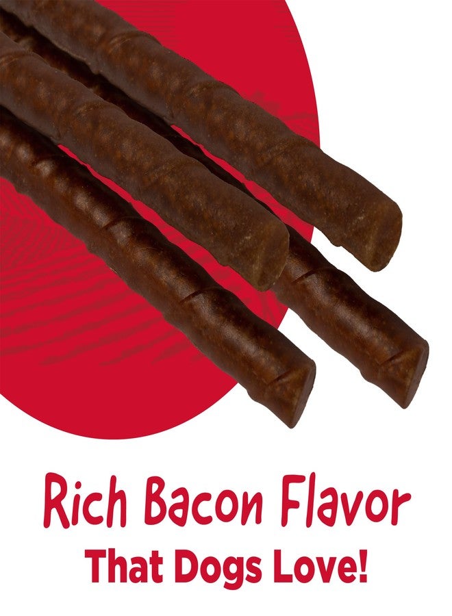 Country Kitchen Rawhide Free Chewy Stick Dog Treats, Bacon Flavor, Made in The USA, 24 Count - Image 2