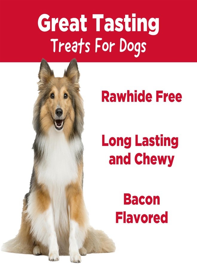 Country Kitchen Rawhide Free Chewy Stick Dog Treats, Bacon Flavor, Made in The USA, 24 Count - Image 3