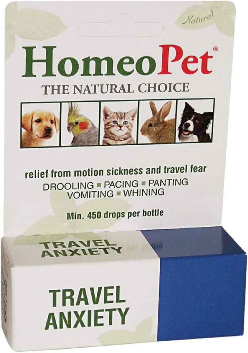 HomeoPet Travel Anxiety Relief for Pets - 450 Drops per Bottle - Image 1