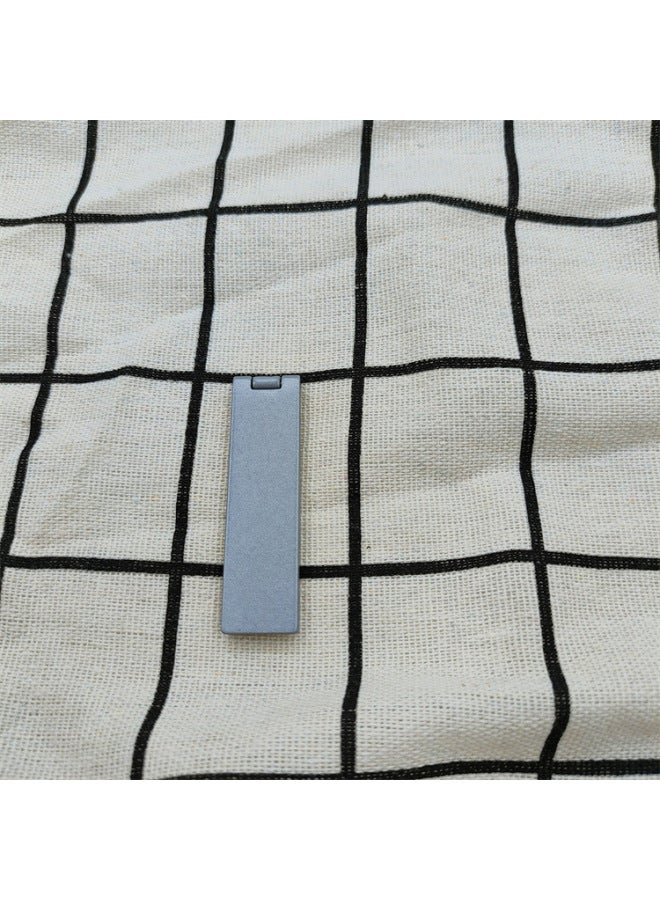 Mobile Phone Stand Neutral Ultra-thin Mini Multi-function Card Type Clip Strip Stand Flip Silk Slide Stand-Color:Silver B Style - Image 1