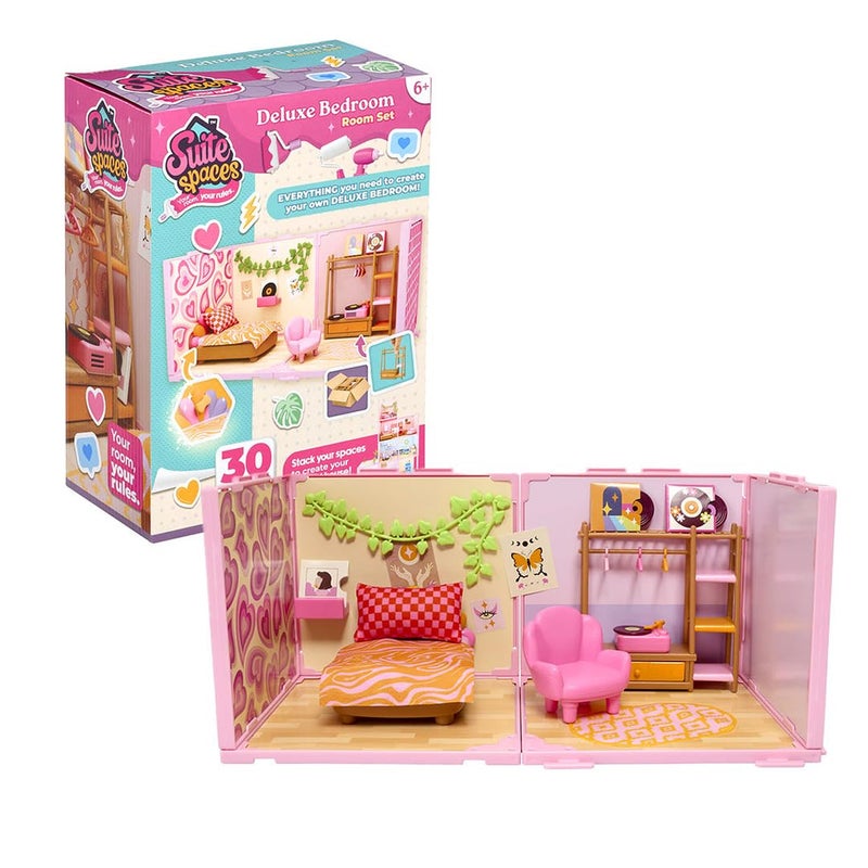 Suite Spaces Unbox & Build Deluxe Bedroom Room Set (20 Accessories) - Image 1